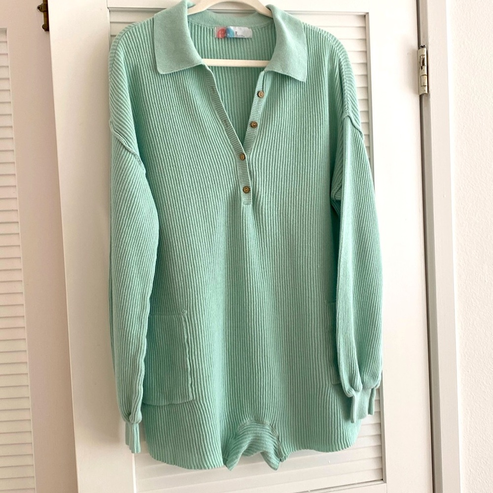 Free People Picnic Sweater Romper Size M